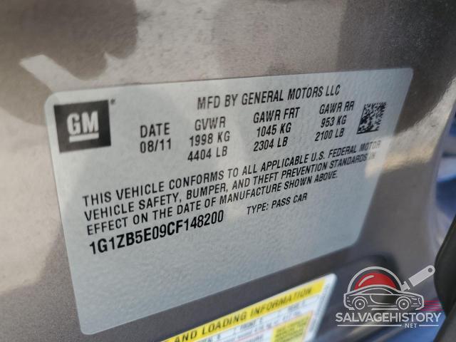 1G1ZB5E09CF148200 2012 CHEVROLET MALIBU photo no. 12