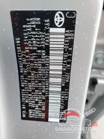 5YFB4MDE7PP054082 2023 TOYOTA COROLLA photo no. 12