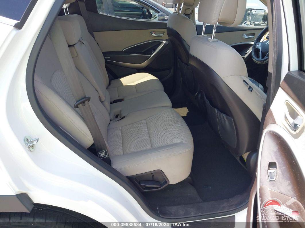 5XYZT3LB8GG359257 2016 HYUNDAI SANTA FE SPORT photo no. 8