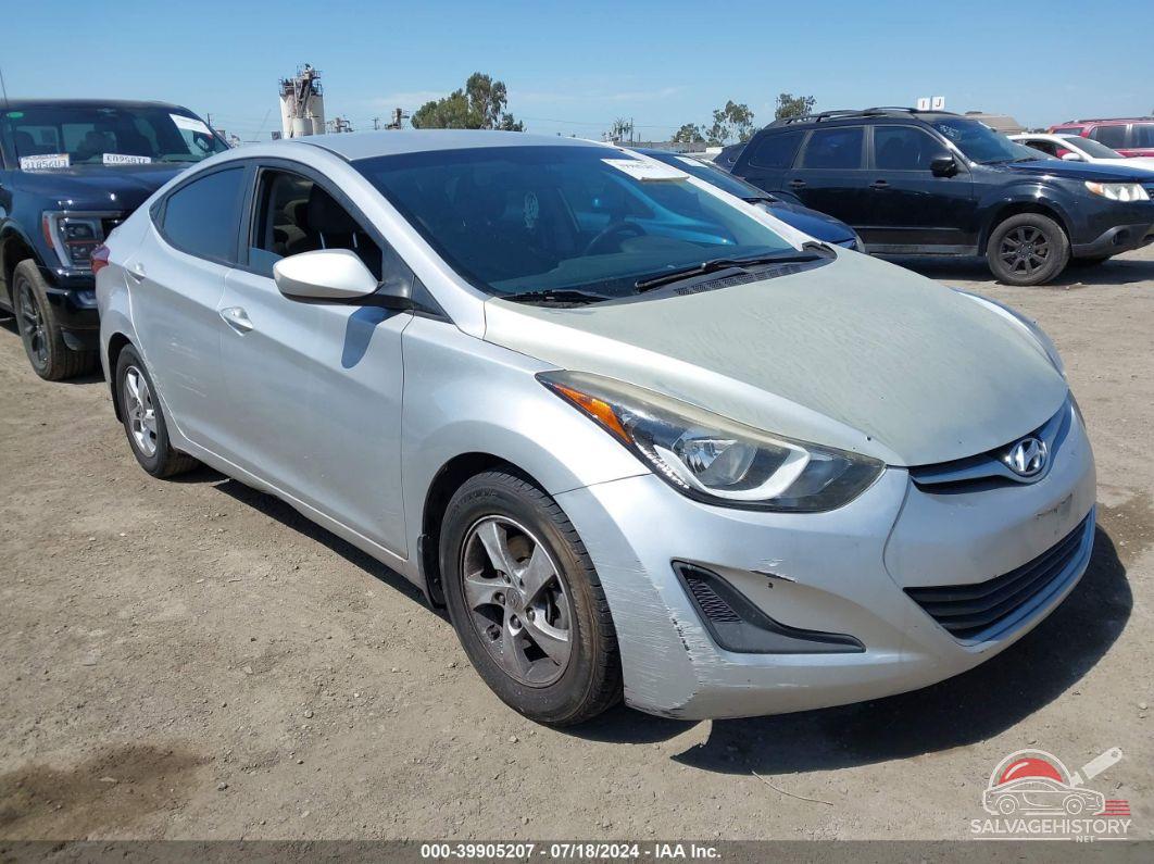 5NPDH4AE3FH646205 2015 HYUNDAI ELANTRA photo no. 10