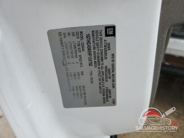 1GTHC43K89F133792 2009 GMC SIERRA photo no. 12