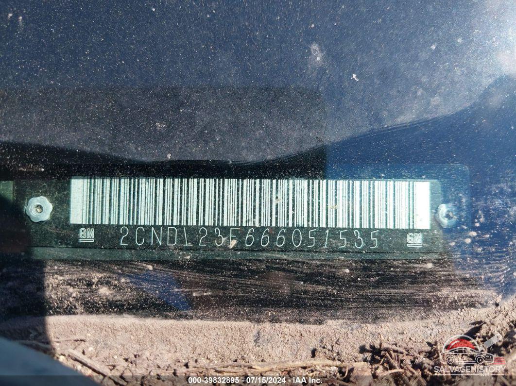 2CNDL23F666051535 2006 CHEVROLET EQUINOX photo no. 9