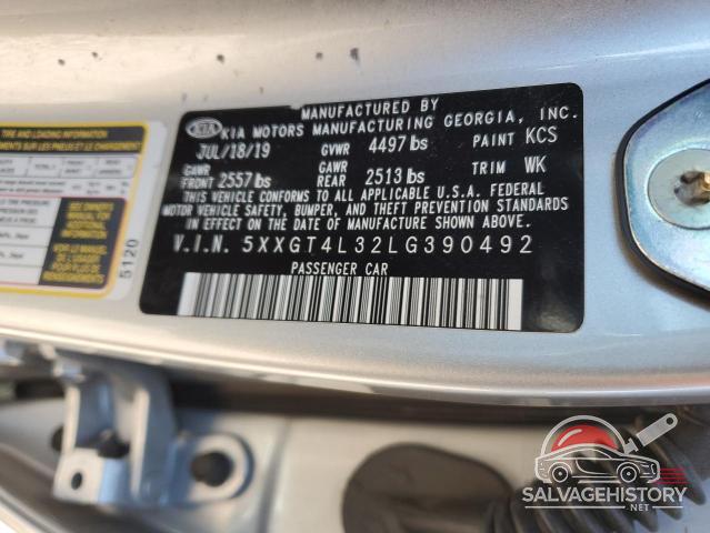 5XXGT4L32LG390492 2020 KIA OPTIMA photo no. 12