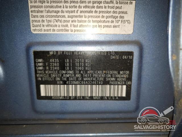 4S3BMBC66A3246740 2010 SUBARU LEGACY photo no. 13