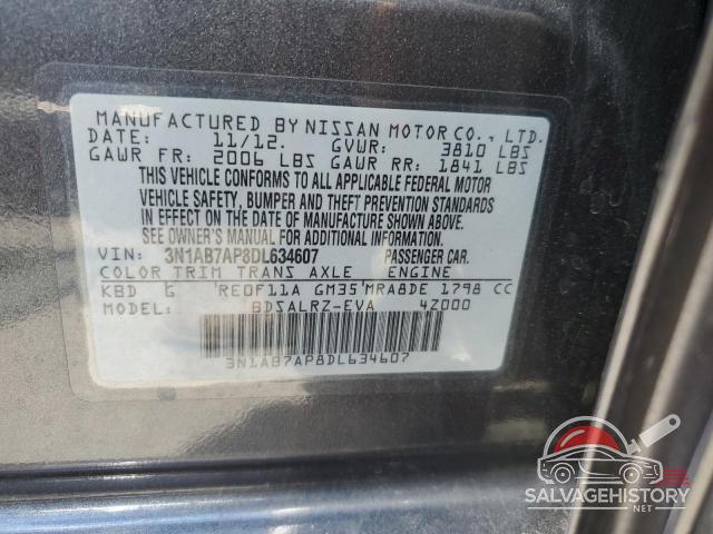 3N1AB7AP8DL634607 2013 NISSAN SENTRA photo no. 13