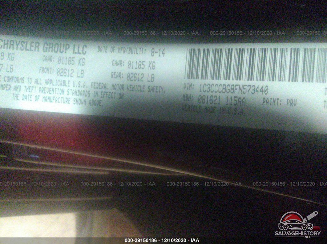 1C3CCCBG8FN573440 2015 CHRYSLER 200 photo no. 9