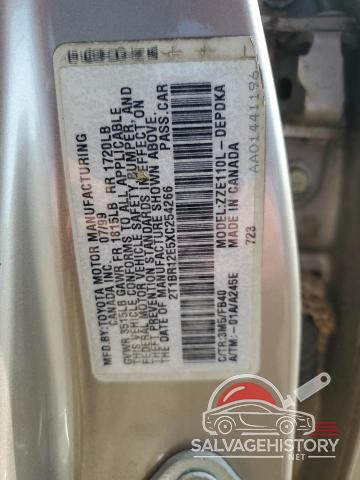2T1BR12E5XC254266 1999 TOYOTA COROLLA photo no. 12