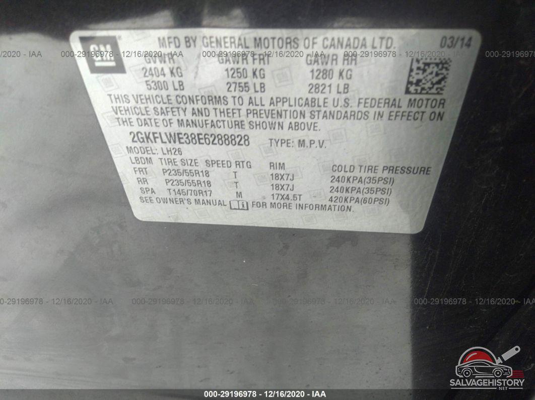 2GKFLWE38E6288828 2014 GMC TERRAIN photo no. 9