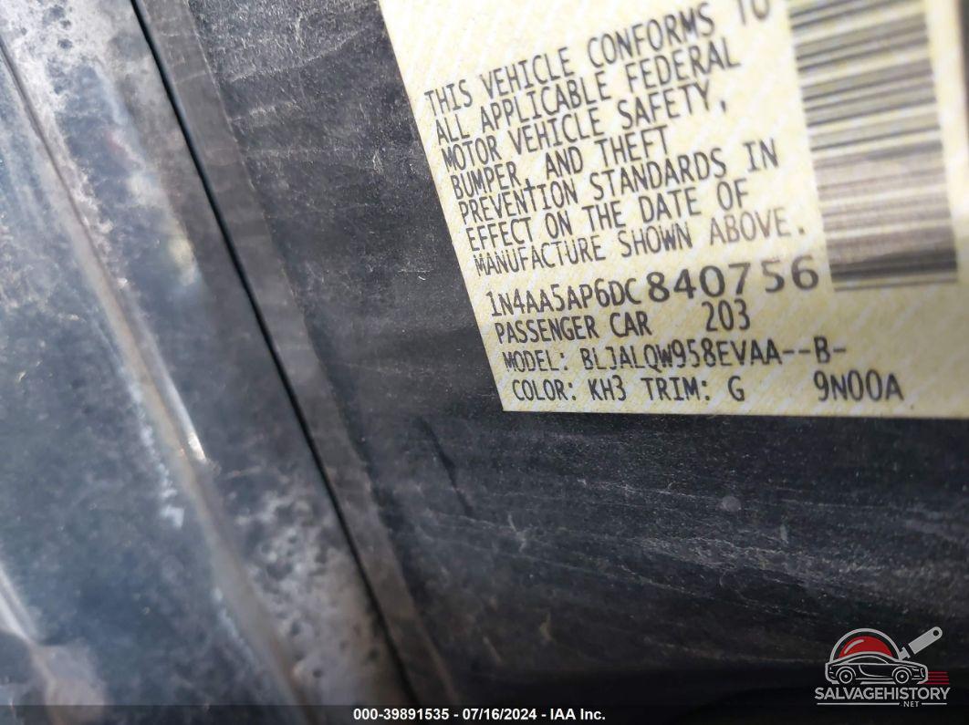 1N4AA5AP6DC840756 2013 NISSAN MAXIMA photo no. 9
