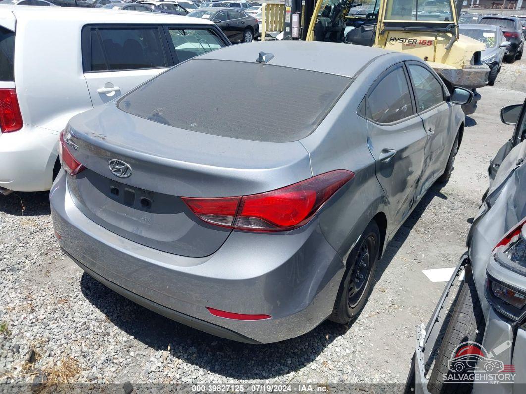 5NPDH4AE8GH771069 2016 HYUNDAI ELANTRA photo no. 4