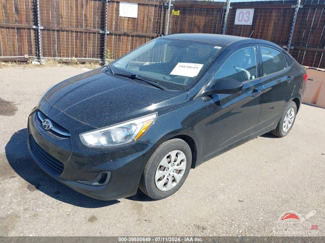 KMHCT4AE9GU065711 2016 HYUNDAI ACCENT photo no. 2