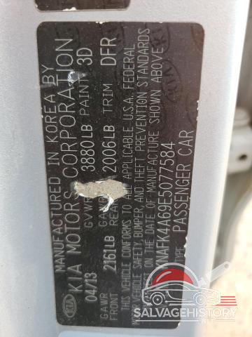 KNAFK4A69E5077584 2014 KIA FORTE photo no. 12
