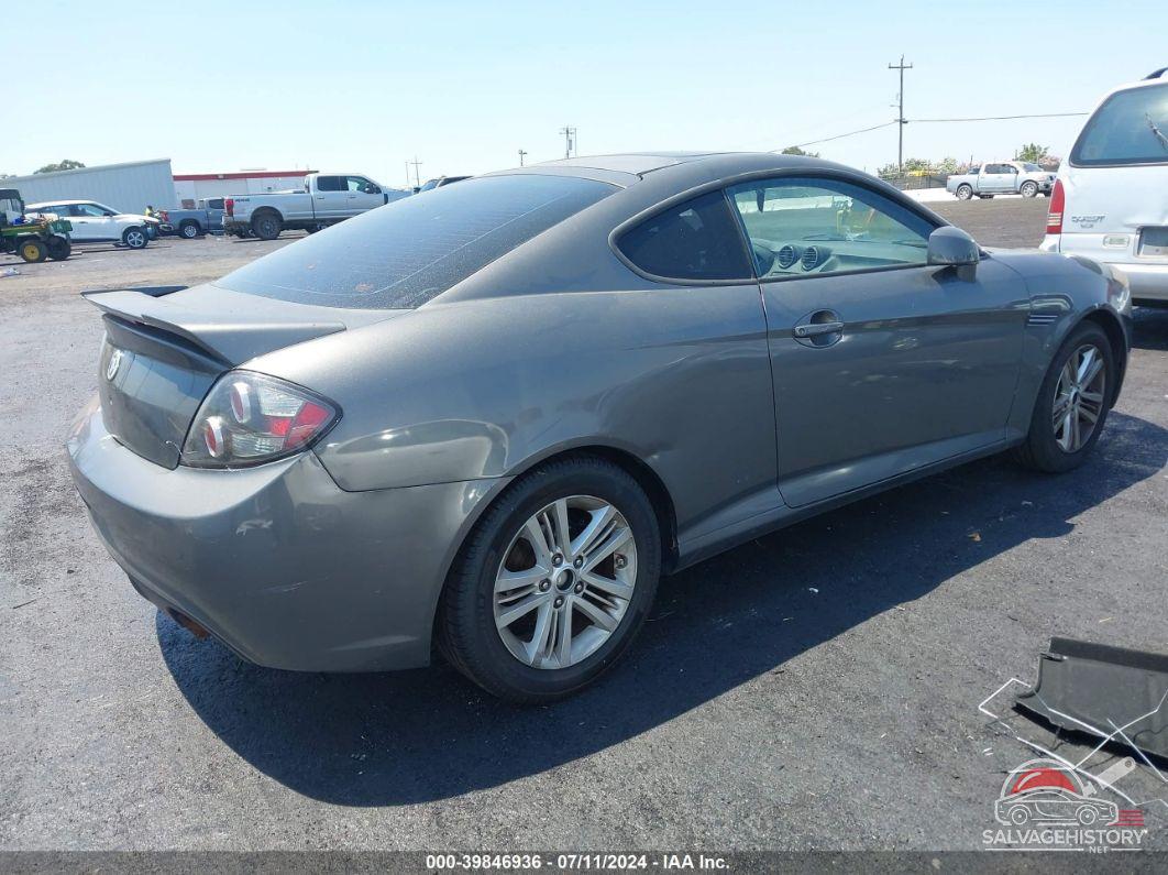 KMHHM66D27U244123 2007 HYUNDAI TIBURON photo no. 4