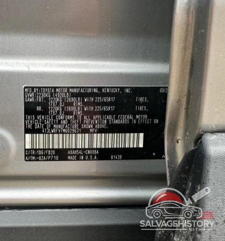 4T3LWRFV7MU029631 2021 TOYOTA RAV4 photo no. 10