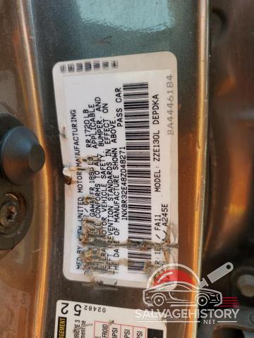 1NXBR32E48Z048271 2008 TOYOTA COROLLA photo no. 12