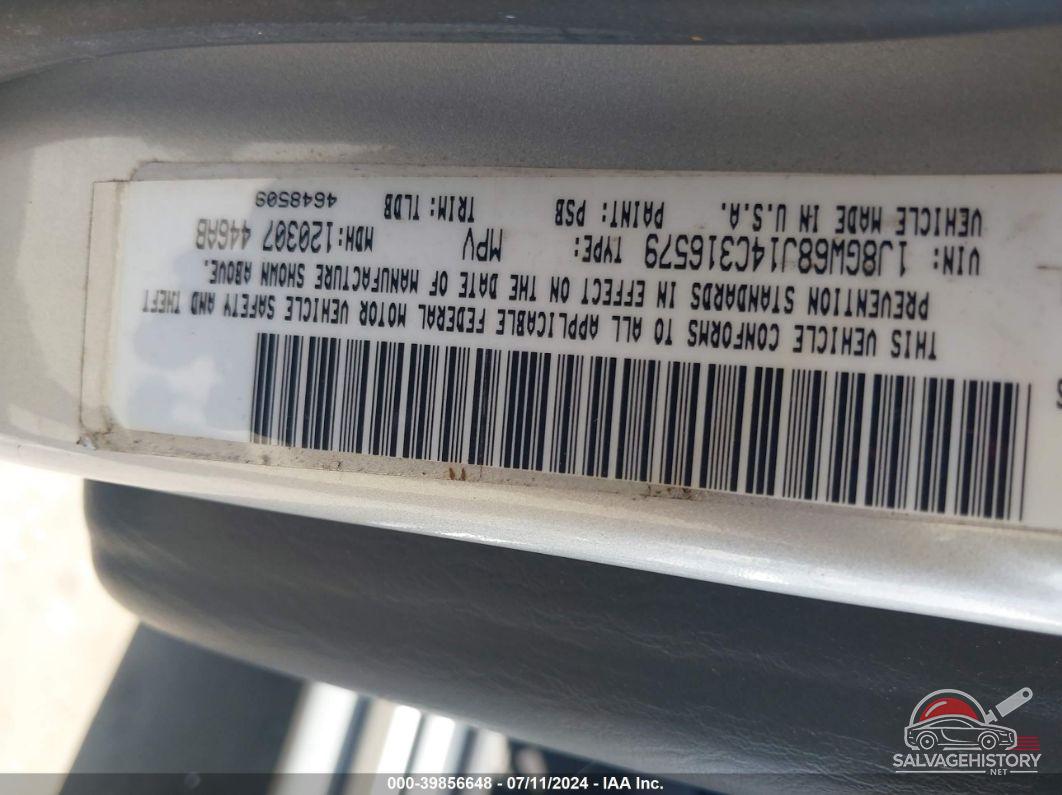 1J8GW68J14C316579 2004 JEEP GRAND CHEROKEE photo no. 9