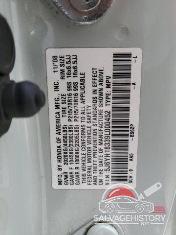 5J6YH18339L000452 2009 HONDA ELEMENT photo no. 13