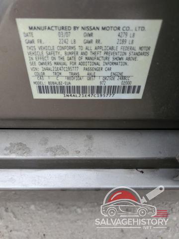 1N4AL21E47C195777 2007 NISSAN ALTIMA photo no. 12