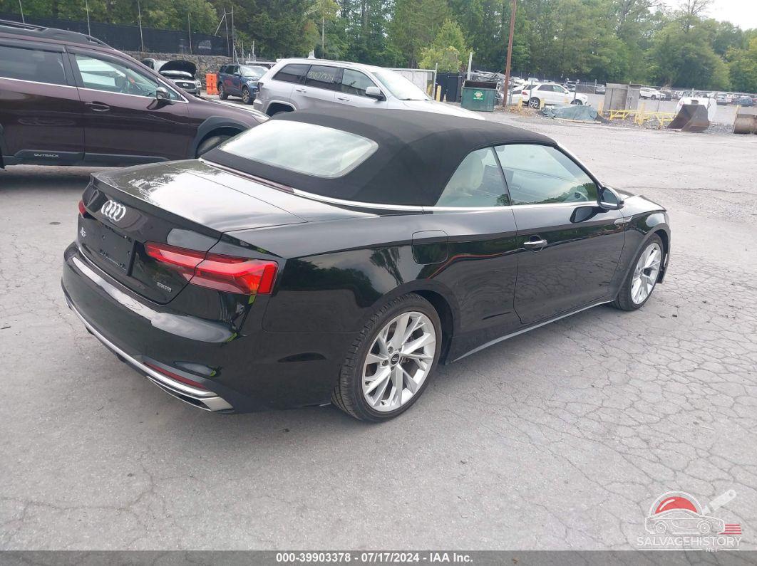 WAU2AGF50NN007586 2022 AUDI A5 CABRIOLET photo no. 4