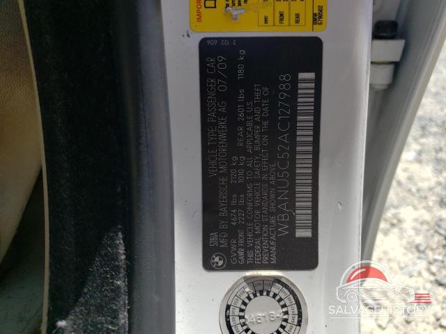 WBANU5C52AC127988 2010 BMW 5 SERIES photo no. 12
