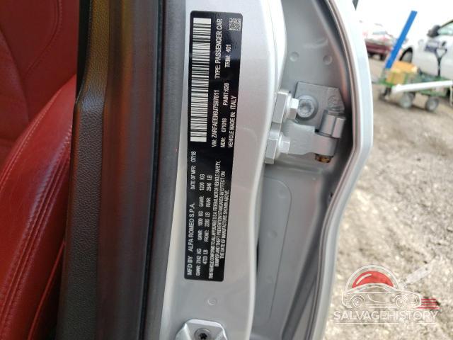 ZARFAEEN9J7597611 2018 ALFA ROMEO GIULIA photo no. 12