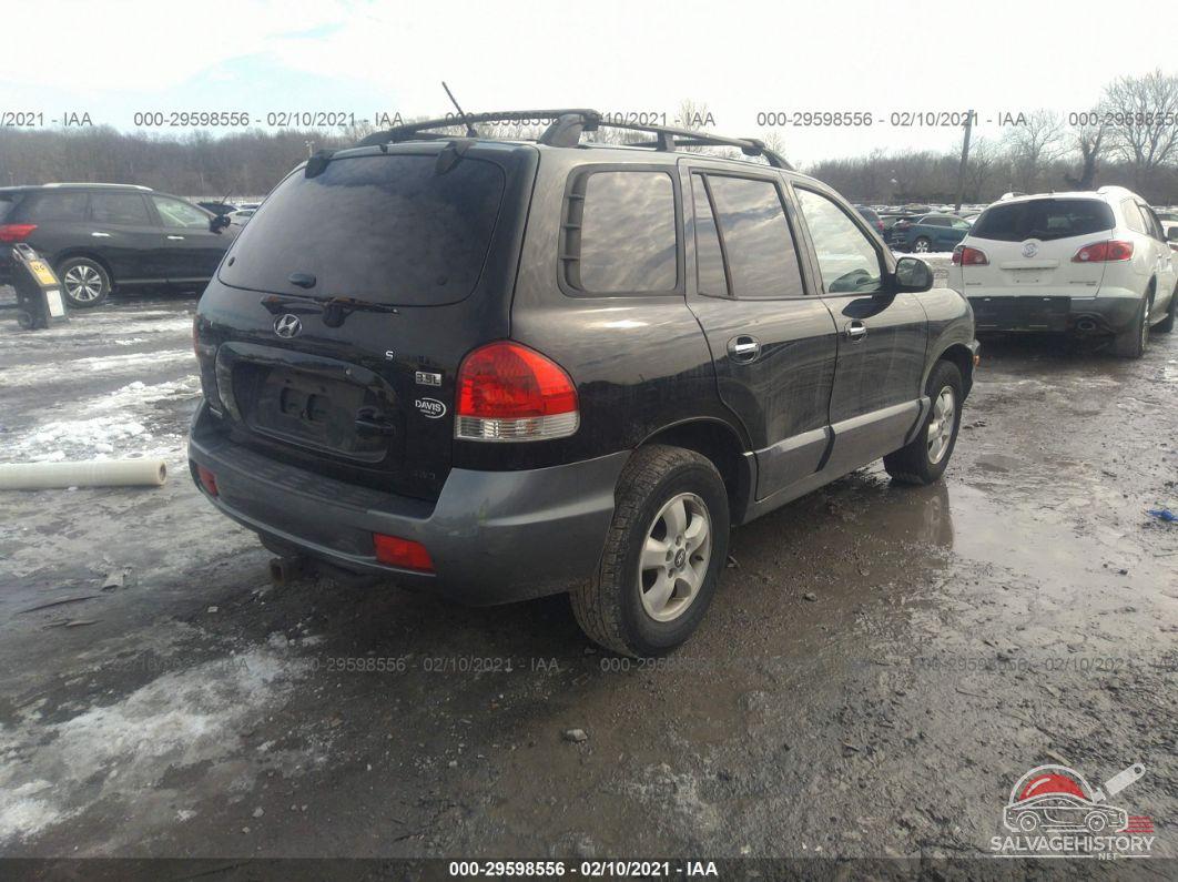 KM8SC73E76U070432 2006 HYUNDAI SANTA FE photo no. 4