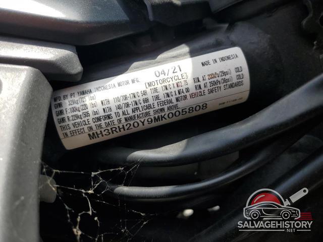 MH3RH20Y9MK005808 2021 YAMAHA MT-03 photo no. 10