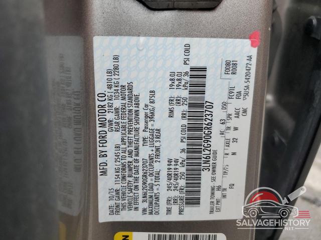 3LN6L2G90GR623707 2016 LINCOLN MKZ photo no. 12