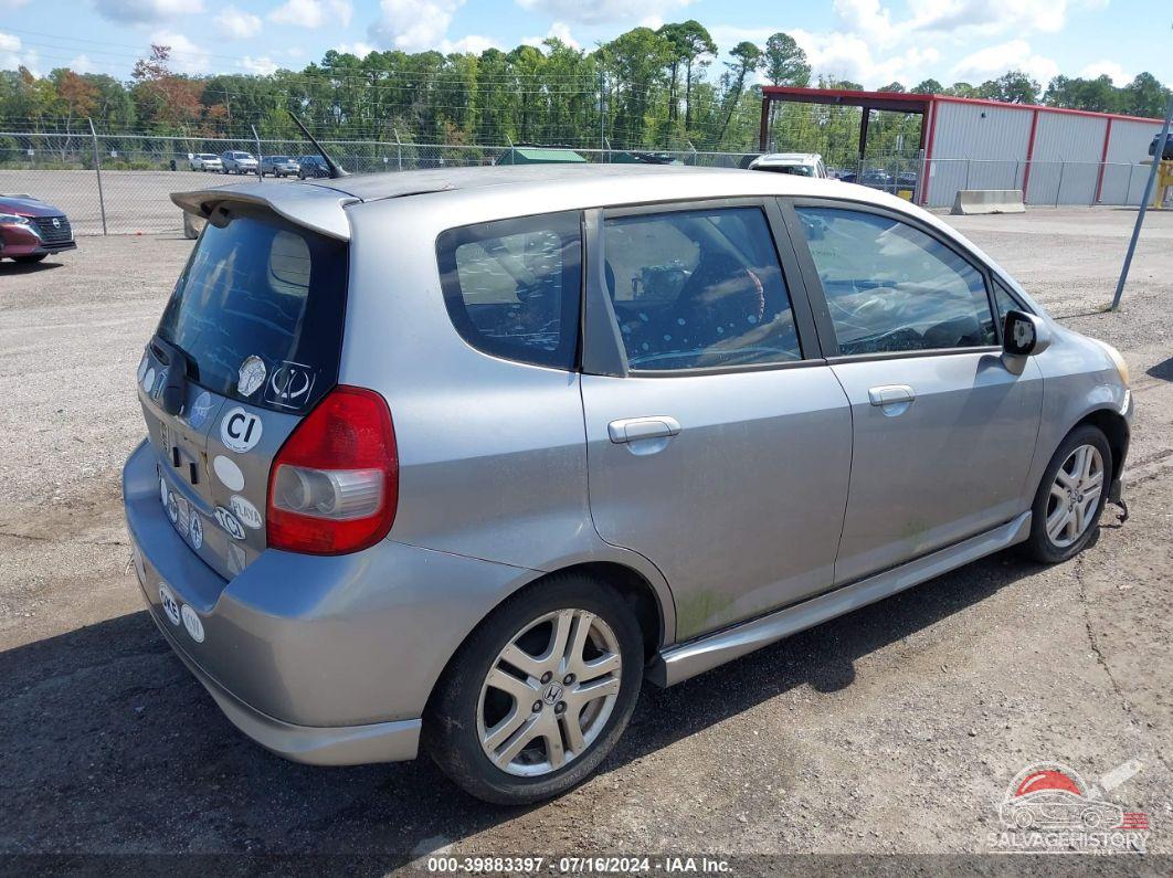 JHMGD38617S022194 2007 HONDA FIT photo no. 4