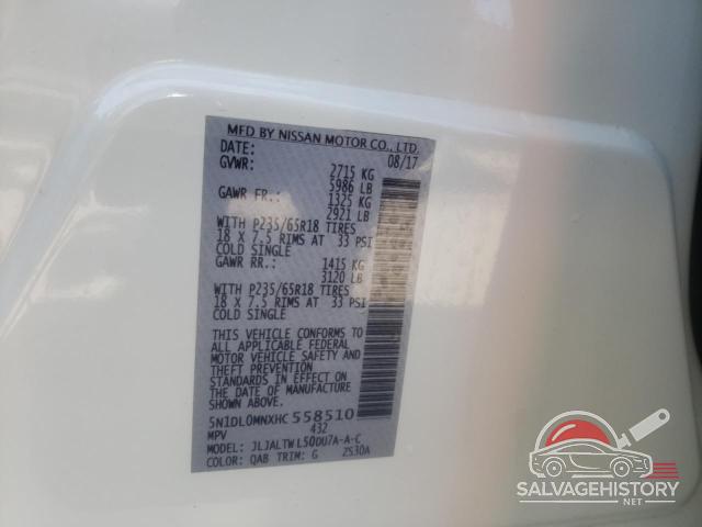 5N1DL0MNXHC558510 2017 INFINITI QX60 photo no. 13