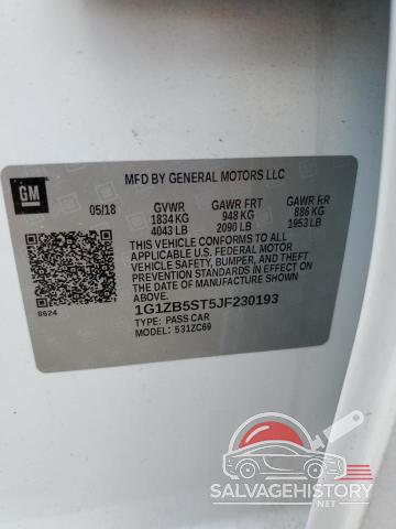 1G1ZB5ST5JF230193 2018 CHEVROLET MALIBU photo no. 12