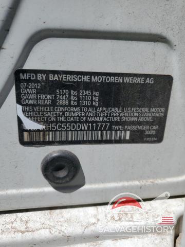 WBAXH5C55DDW11777 2013 BMW 5 SERIES photo no. 12
