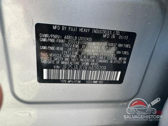 JF2SJAJC0EH409209 2014 SUBARU FORESTER photo no. 10