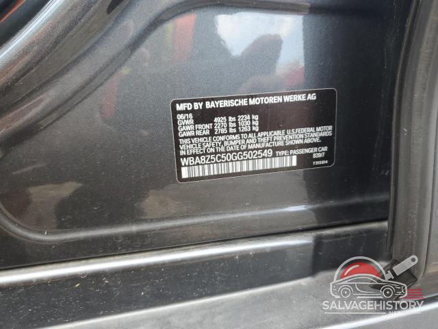WBA8Z5C50GG502549 2016 BMW 3 SERIES photo no. 12